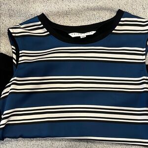 Trina Turk Blue Boxy Crop T-Shirt